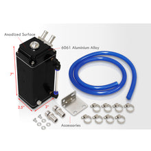 Load image into Gallery viewer, Universal 600ML Rectangular Oil Catch Can Tank 7&quot;x3&quot;x2.5&quot; Black
