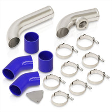 Load image into Gallery viewer, Dodge Neon SRT-4 2003-2005 Bolt-On Aluminum Polished Piping Kit with SQV / SSQV BOV Flange + Blue Couplers
