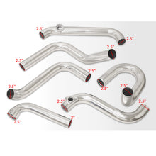 Load image into Gallery viewer, Mazda 3 2.0L 2004-2006 Bolt-On Aluminum Polished Piping Kit + Blue Couplers
