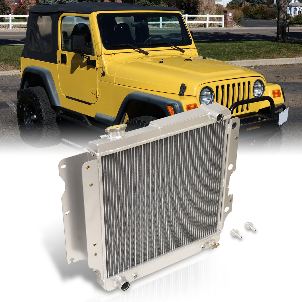 Jeep Wrangler TJ YJ 1987-2006 Automatic Transmission Aluminum Radiator