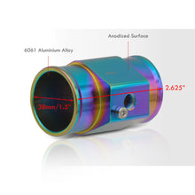 Load image into Gallery viewer, Universal 38mm Radiator Hose Temperature Sender Neo Chrome

