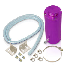 Load image into Gallery viewer, Universal 8&quot; Cylinder 800ML Radiator Tank Purple with Polished Ring Cap
