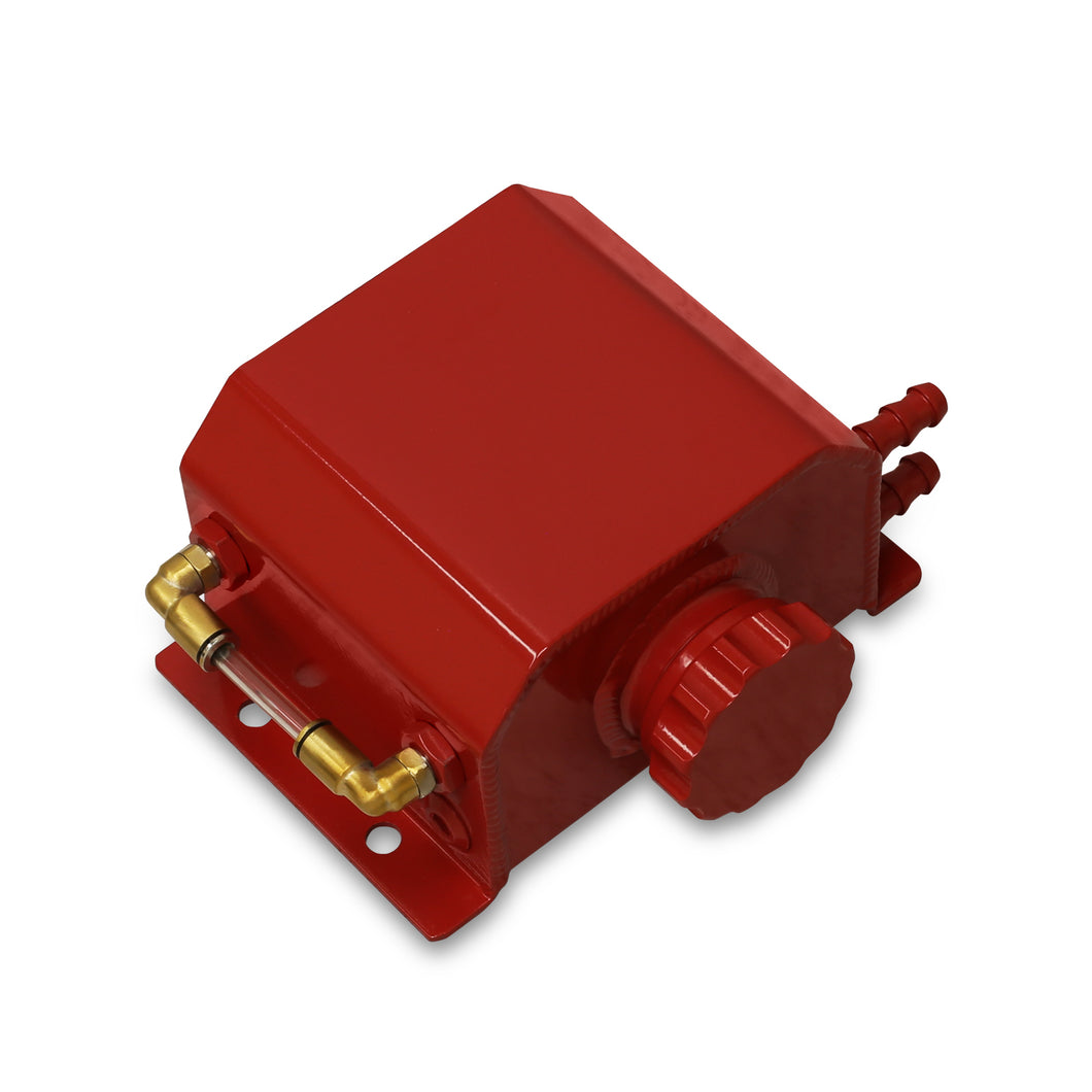 Universal 1L Radiator Coolant Overflow Tank Red