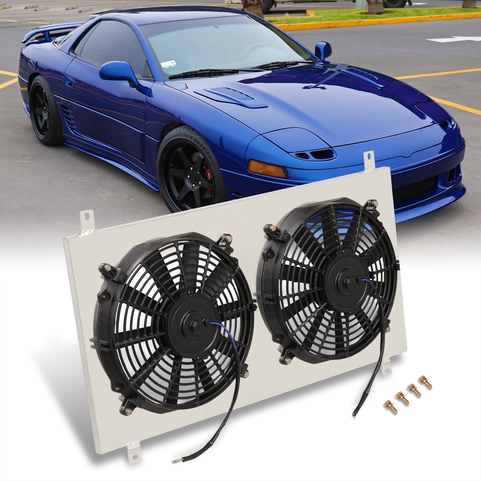 Mitsubishi 3000GT 1991-1999 / Dodge Stealth 1991-1999 M/T Aluminum Rad ...