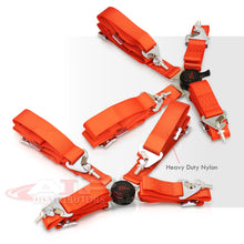Load image into Gallery viewer, Universal 4 Point Camlock 2&quot; Racing Seat Harness Belts Pair Red
