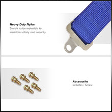 Load image into Gallery viewer, Universal 5 Point Camlock 2&quot; Racing Seat Harness Belts Pair Blue
