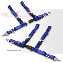 Load image into Gallery viewer, Universal 4 Point 2&quot; Racing Seat Harness Belts Pair Blue
