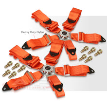 Load image into Gallery viewer, Universal 5 Point Camlock 2&quot; Racing Seat Harness Belts Pair Red
