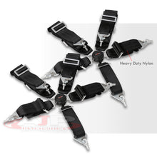Load image into Gallery viewer, Universal 5 Point Camlock 3&quot; Racing Seat Harness Belts Pair Black
