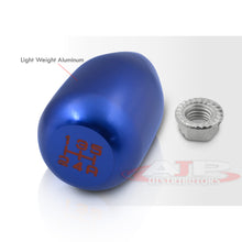 Load image into Gallery viewer, Universal 5 Speed M10x1.5 Type-R Style Shift Knob Blue with Red Lettering
