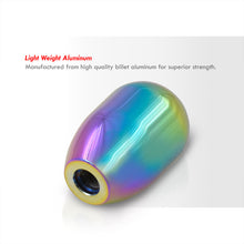 Load image into Gallery viewer, Universal 5 Speed M10x1.5 Type-R Style Shift Knob Neo Chrome with Red Lettering
