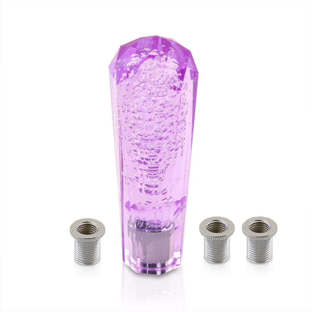 Universal M8 M10 M12 150MM Diamond Bubble Shift Knob Purple