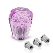 Load image into Gallery viewer, Universal M8 M10 M12 60MM Diamond Bubble Shift Knob Purple
