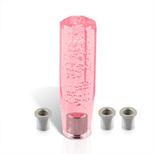 Load image into Gallery viewer, Universal M8 M10 M12 150MM Crystal Octogon Bubble Shift Knob Pink

