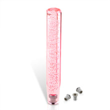Load image into Gallery viewer, Universal M8 M10 M12 300MM Crystal Octogon Bubble Shift Knob Pink
