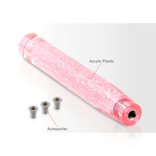 Load image into Gallery viewer, Universal M8 M10 M12 300MM Crystal Octogon Bubble Shift Knob Pink
