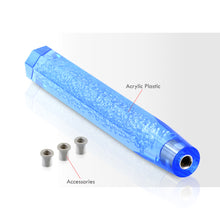 Load image into Gallery viewer, Universal M8 M10 M12 300MM Crystal Octogon Bubble Shift Knob Blue

