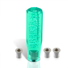 Load image into Gallery viewer, Universal M8 M10 M12 150MM Crystal Octogon Bubble Shift Knob Teal
