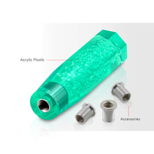 Load image into Gallery viewer, Universal M8 M10 M12 150MM Crystal Octogon Bubble Shift Knob Teal
