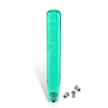 Load image into Gallery viewer, Universal M8 M10 M12 300MM Crystal Octogon Bubble Shift Knob Teal
