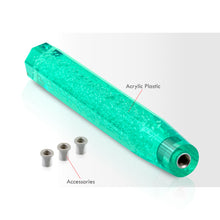 Load image into Gallery viewer, Universal M8 M10 M12 300MM Crystal Octogon Bubble Shift Knob Teal

