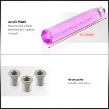 Load image into Gallery viewer, Universal M8 M10 M12 300MM Crystal Octogon Bubble Shift Knob Purple
