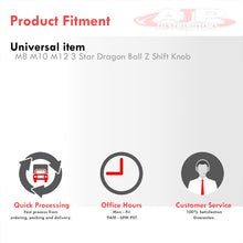 Load image into Gallery viewer, Universal M8 M10 M12 3 Star Dragon Ball Z Shift Knob Amber
