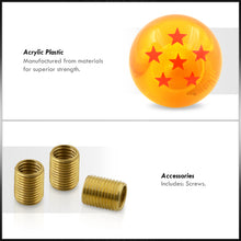 Load image into Gallery viewer, Universal M8 M10 M12 6 Star Dragon Ball Z Shift Knob Amber
