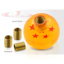 Load image into Gallery viewer, Universal M8 M10 M12 6 Star Dragon Ball Z Shift Knob Amber
