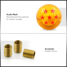 Load image into Gallery viewer, Universal M8 M10 M12 7 Star Dragon Ball Z Shift Knob Amber
