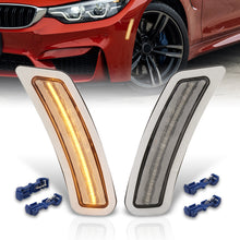 Load image into Gallery viewer, BMW 3 Series F80 M3 Sedan 2015-2018 / F82 F83 M4 Coupe 2014-2020 Front Bumper Amber LED Side Marker Reflector Lights Clear Len
