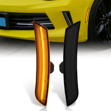 Load image into Gallery viewer, Chevrolet Camaro 2016-2022 Front Amber LED Side Marker Smoke Len

