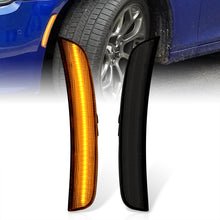 Load image into Gallery viewer, Chrysler 300 300C 2015-2023 Front Amber LED Side Marker Smoke Len
