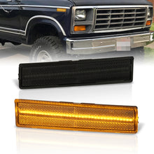 Load image into Gallery viewer, Ford Bronco F100 F150 F250 F350 1980-1986 Front Amber LED Side Marker Lights Smoke Len
