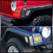 Load image into Gallery viewer, Jeep Wrangler TJ 1997-2006 Front Amber LED Side Marker Lights Clear Len
