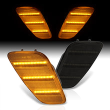 Load image into Gallery viewer, Jeep Wrangler TJ 1997-2006 Front Amber LED Side Marker Lights Smoke Len
