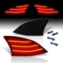 Load image into Gallery viewer, Lexus IS200t IS250 IS300 IS350 2014-2020 Rear Red LED Reflector Lights Smoke Len
