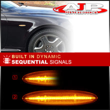 Load image into Gallery viewer, Lexus IS250 IS350 2006-2013 / SC430 2006-2010 / ES350 2006-2009 Front Amber Sequential LED Side Marker Lights Clear Len
