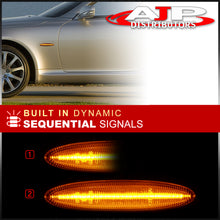 Load image into Gallery viewer, Lexus IS250 IS350 2006-2013 / SC430 2006-2010 / ES350 2006-2009 Front Amber Sequential LED Side Marker Lights Smoke Len
