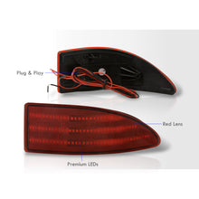 Load image into Gallery viewer, Lexus IS250 IS350 2006-2013 Rear Red LED Reflector Lights Red Len
