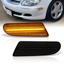 Load image into Gallery viewer, Mercedes Benz S-Class W220 2000-2006 Front Amber LED Side Marker Lights Smoke Len
