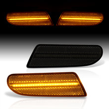 Load image into Gallery viewer, Mercedes Benz S-Class W220 2000-2006 Front Amber LED Side Marker Lights Smoke Len
