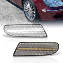 Load image into Gallery viewer, Mercedes Benz S-Class W220 2000-2006 Front White LED Side Marker Lights Clear Len
