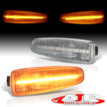 Load image into Gallery viewer, Mitsubishi Lancer X 2008-2017 / Lancer Sportback 2008-2019 / Outlander 2007-2013 / Mirage 2014-2020 Front Amber Sequential LED Side Marker Lights Clear Len
