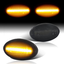 Load image into Gallery viewer, Mini Cooper Hatchback R50 R53 2002-2006 / Cooper Convertible R52 2004-2008 Front Amber LED Side Marker Lights Smoke Len
