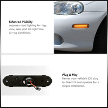 Load image into Gallery viewer, Mazda Miata MX-5 1990-2005 4 Piece Front Amber &amp; Rear Red LED Side Marker Lights Clear Len
