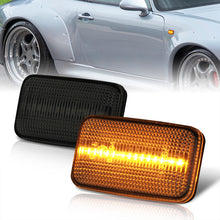 Load image into Gallery viewer, Porsche 911 Carrera 964 968 993 1988-1997 / Volkswagen Golf Jetta MK2 1984-1992 Front Amber LED Side Marker Lights Smoke Len
