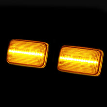 Load image into Gallery viewer, Porsche 911 Carrera 964 968 993 1988-1997 / Volkswagen Golf Jetta MK2 1984-1992 Front Amber LED Side Marker Lights Smoke Len
