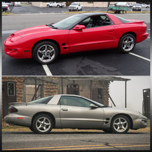 Load image into Gallery viewer, Pontiac Firebird 1998-2002 4 Piece Front Amber &amp; Rear Red LED Side Marker Lights Smoke Len
