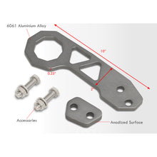 Load image into Gallery viewer, Universal 10mm Rear Tow Hook Kit Gunmetal (Pass-JDM Style)
